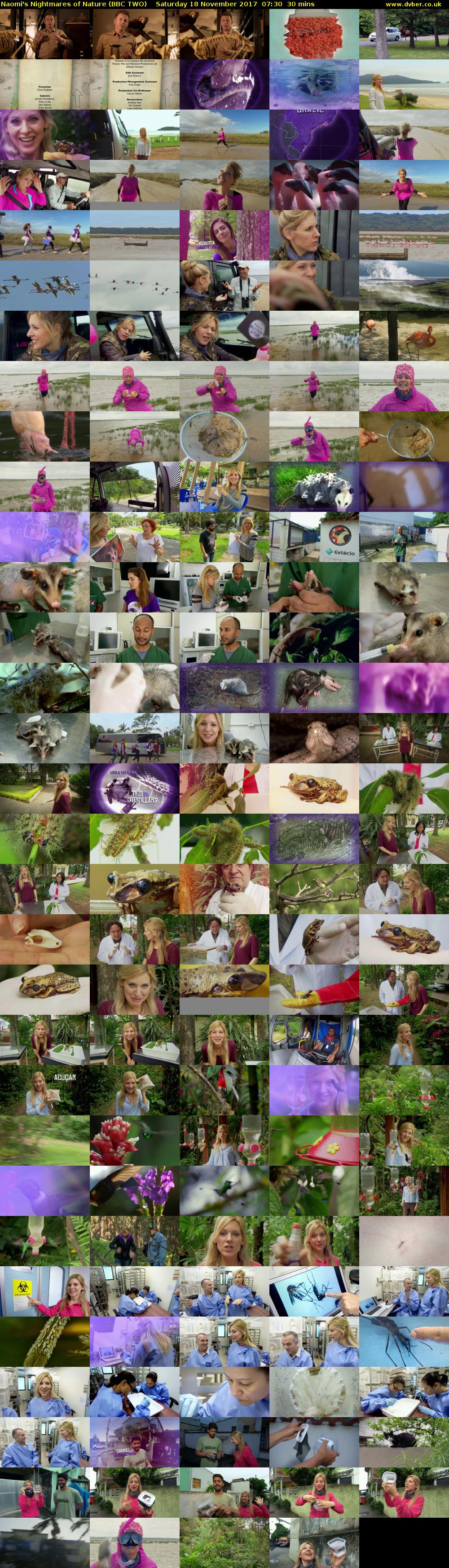 Naomi's Nightmares of Nature (BBC TWO) Saturday 18 November 2017 07:30 - 08:00