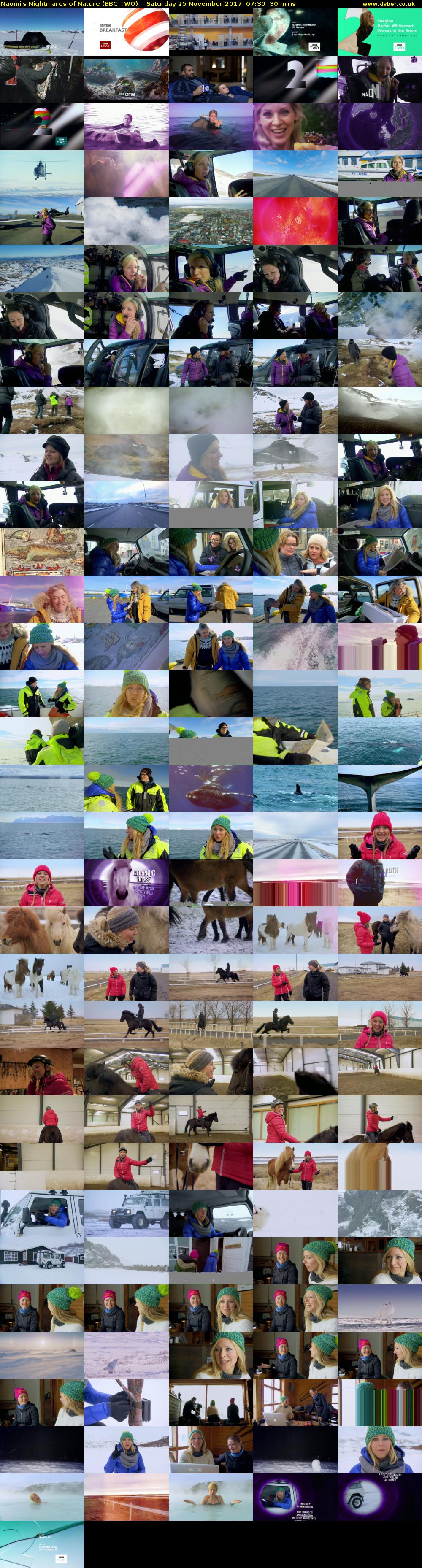 Naomi's Nightmares of Nature (BBC TWO) Saturday 25 November 2017 07:30 - 08:00