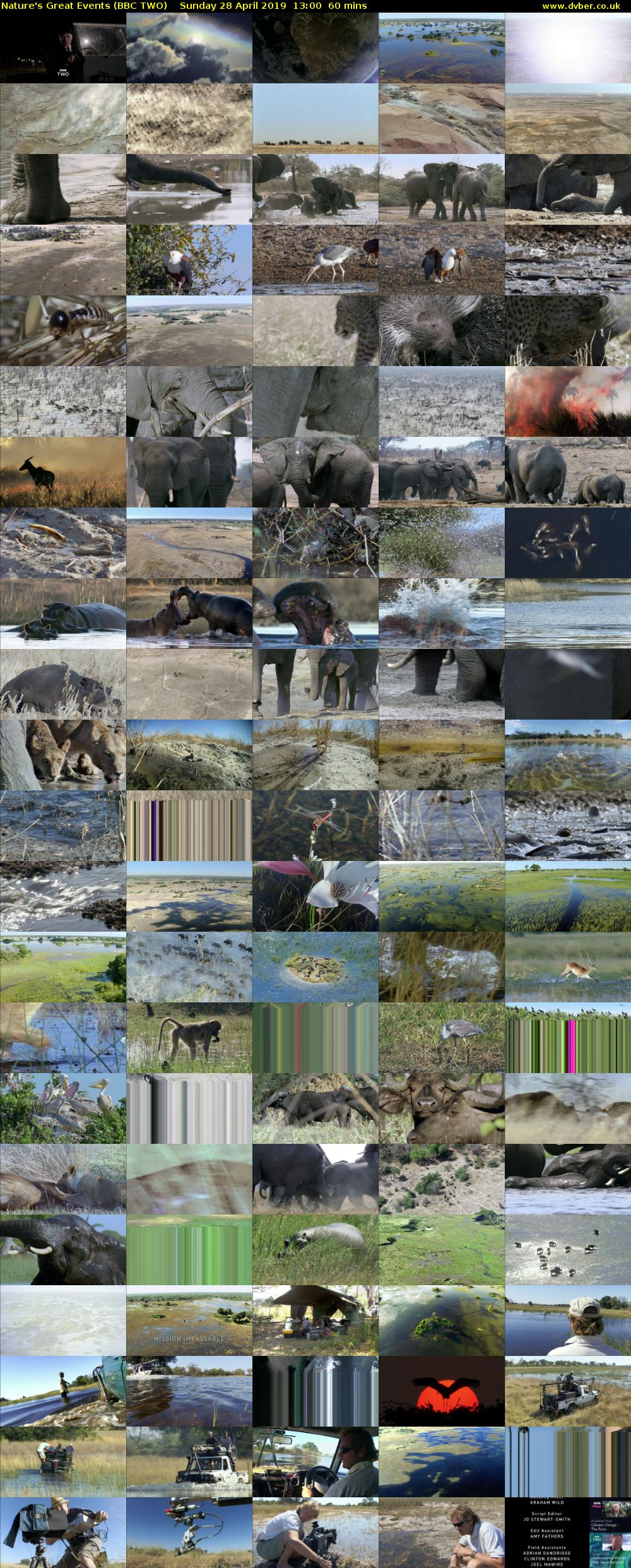 Nature's Great Events (BBC TWO) Sunday 28 April 2019 13:00 - 14:00