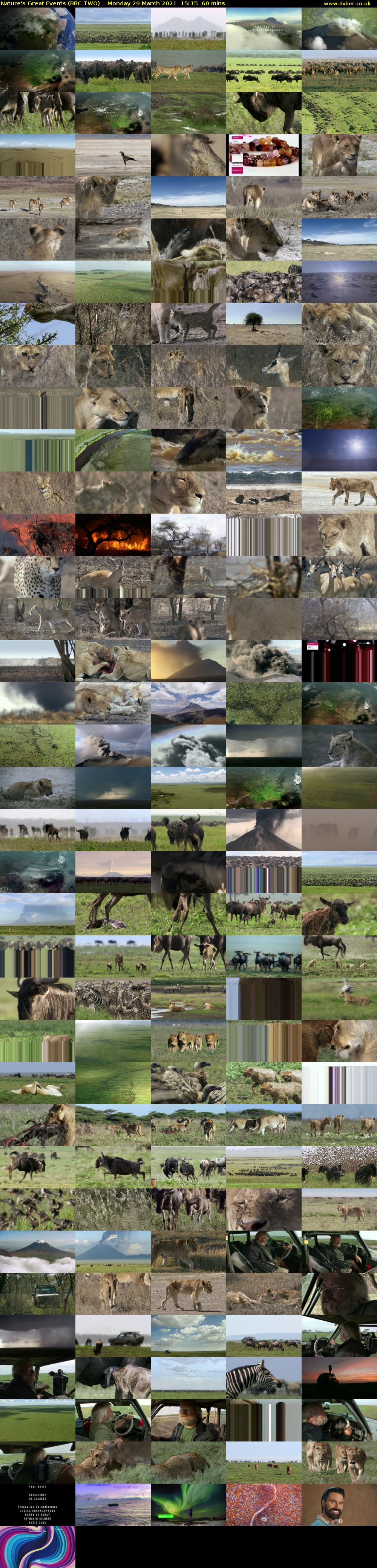 Nature's Great Events (BBC TWO) Monday 29 March 2021 15:15 - 16:15