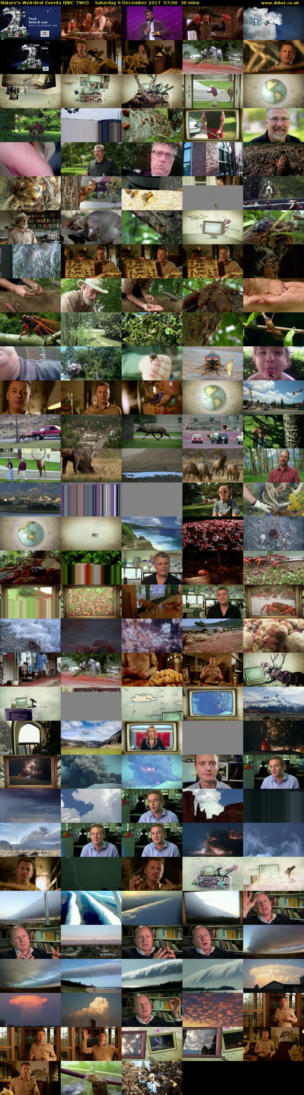 Nature's Weirdest Events (BBC TWO) Saturday 9 December 2017 07:00 - 07:30