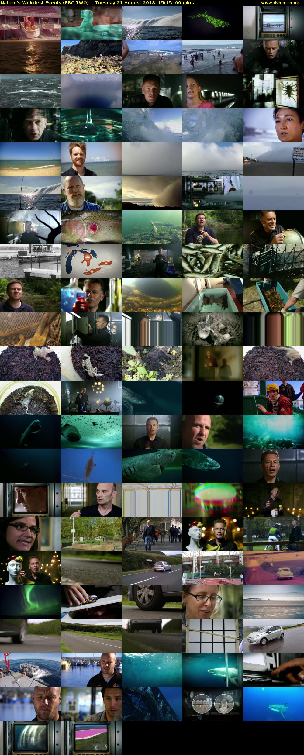 Nature's Weirdest Events (BBC TWO) Tuesday 21 August 2018 15:15 - 16:15