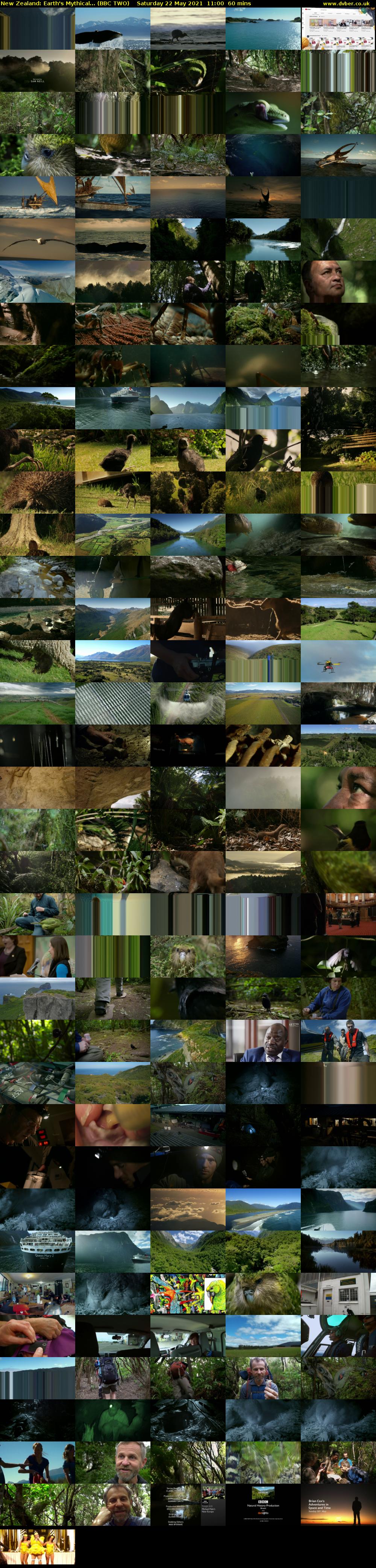 New Zealand: Earth's Mythical... (BBC TWO) Saturday 22 May 2021 11:00 - 12:00