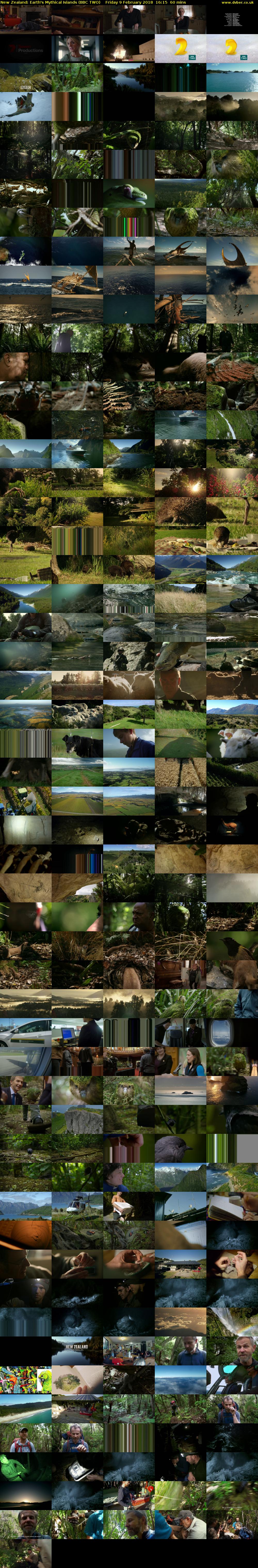 New Zealand: Earth's Mythical Islands (BBC TWO) Friday 9 February 2018 16:15 - 17:15