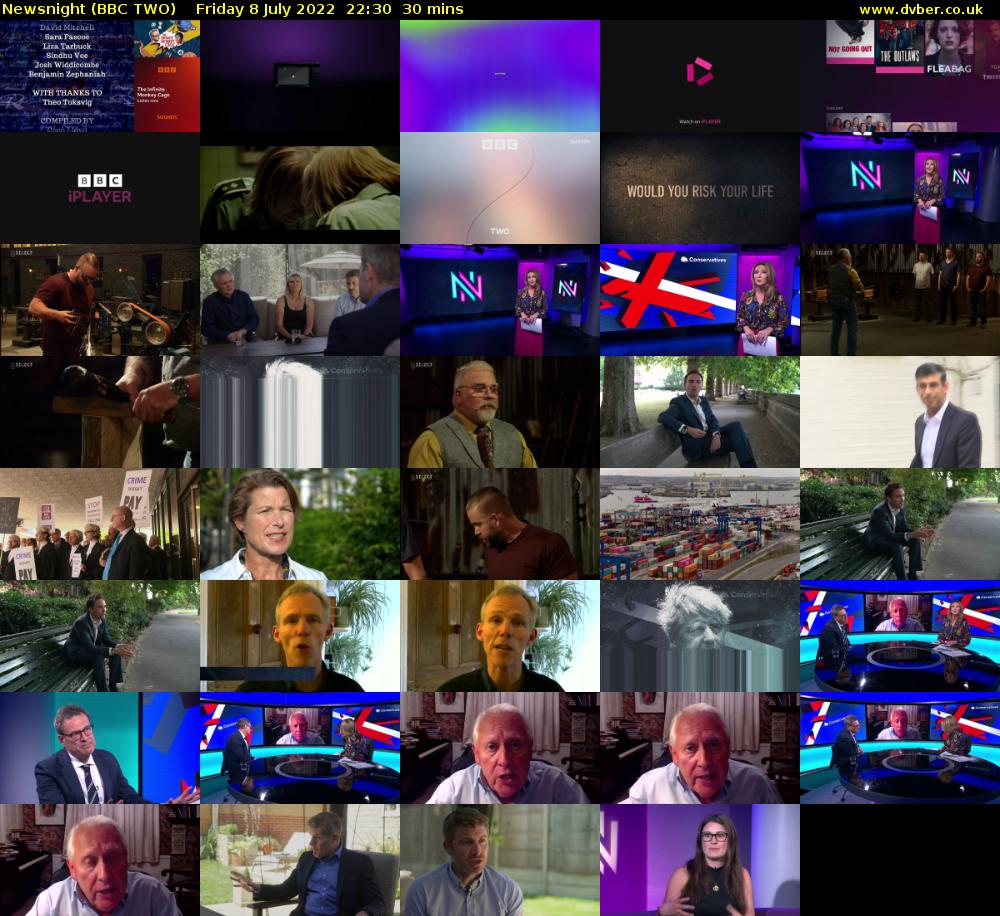 Newsnight (BBC TWO) Friday 8 July 2022 22:30 - 23:00