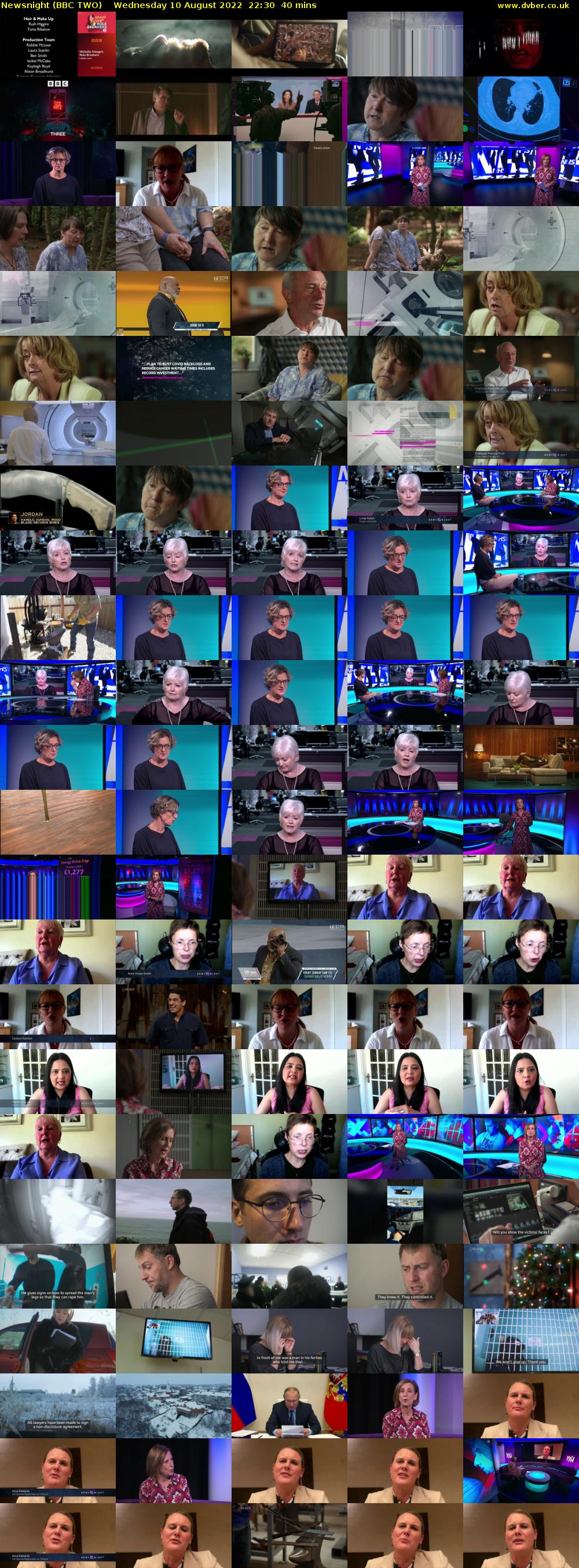 Newsnight (BBC TWO) Wednesday 10 August 2022 22:30 - 23:10