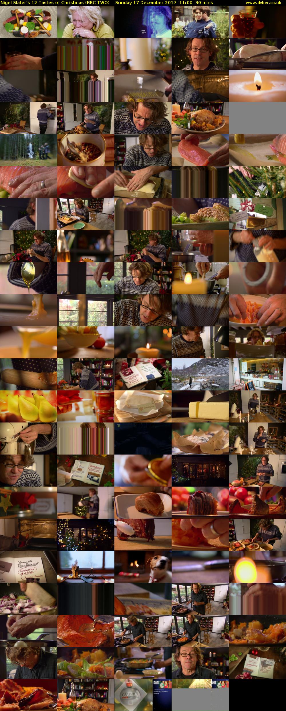 Nigel Slater's 12 Tastes of Christmas (BBC TWO) Sunday 17 December 2017 11:00 - 11:30