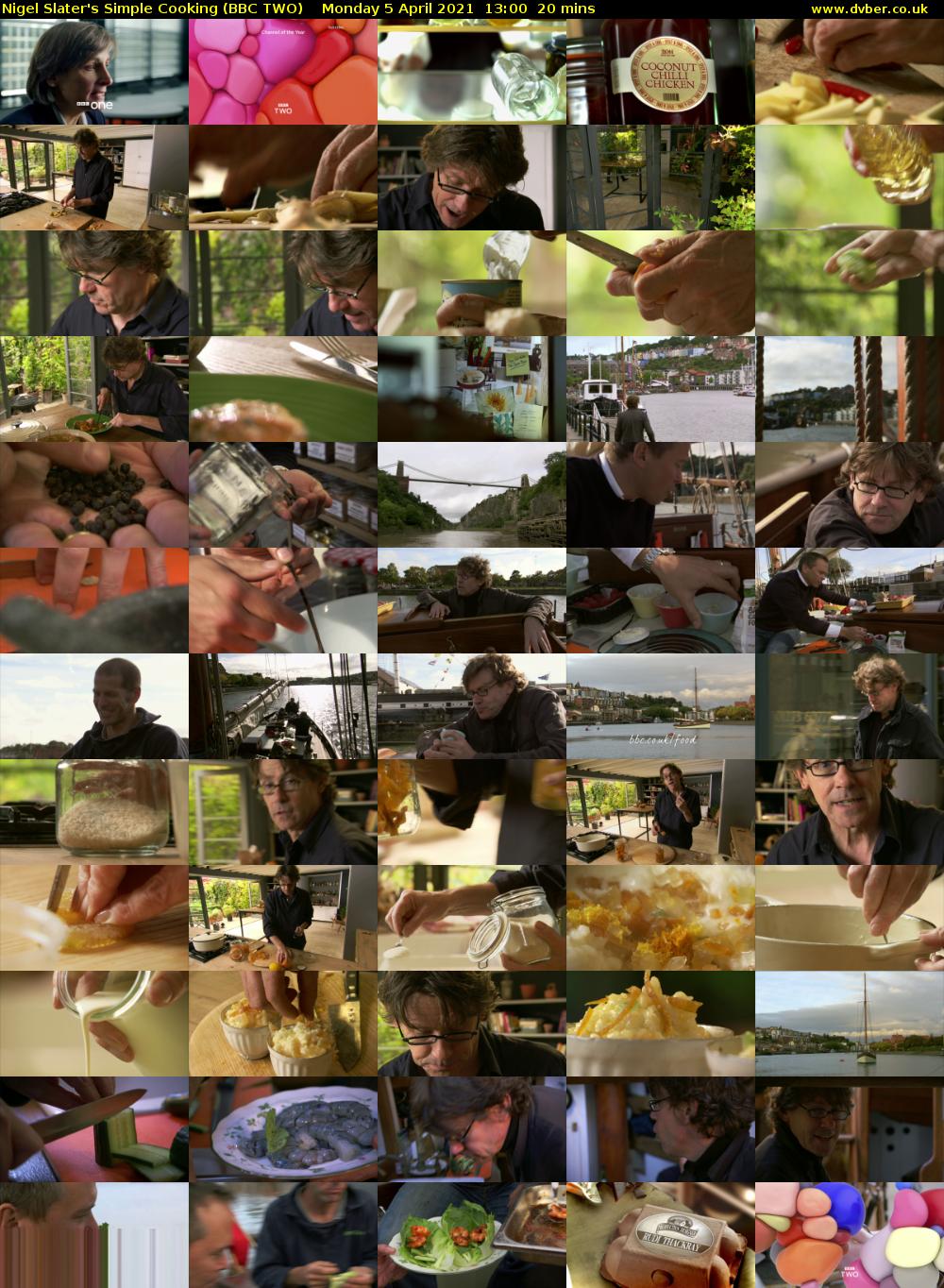 Nigel Slater's Simple Cooking (BBC TWO) Monday 5 April 2021 13:00 - 13:20