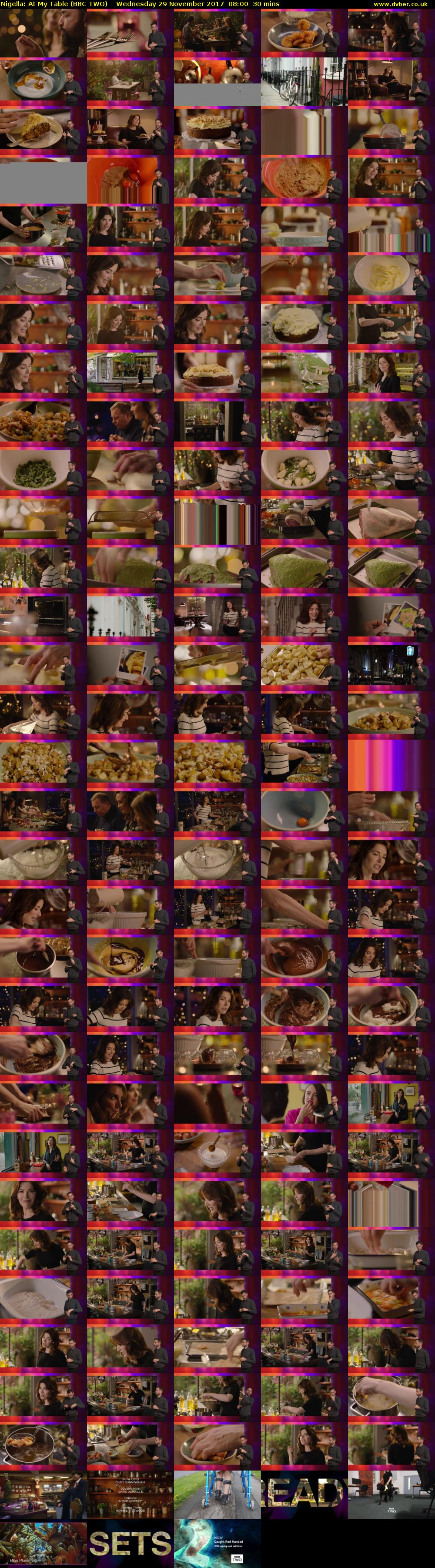 Nigella: At My Table (BBC TWO) Wednesday 29 November 2017 08:00 - 08:30