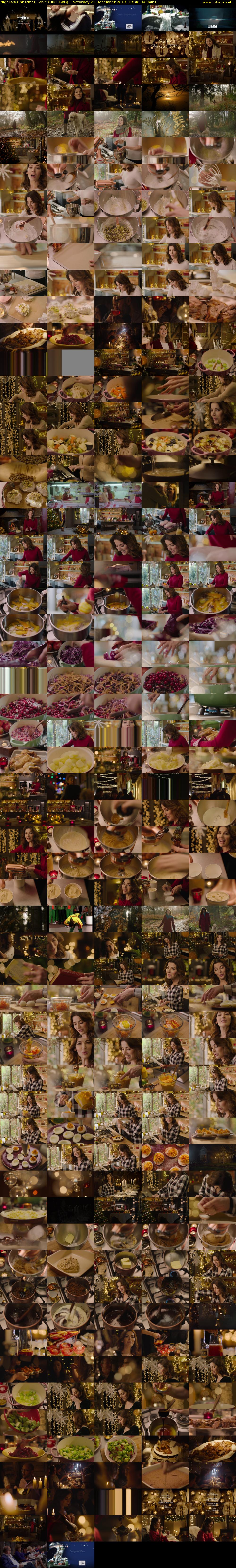 Nigella's Christmas Table (BBC TWO) Saturday 23 December 2017 12:40 - 13:40