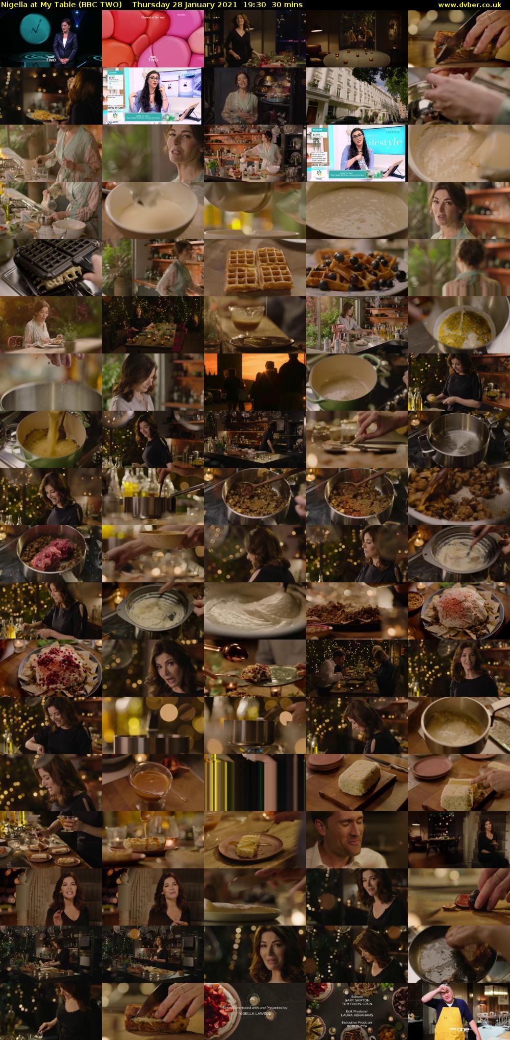 Nigella at My Table (BBC TWO) Thursday 28 January 2021 19:30 - 20:00