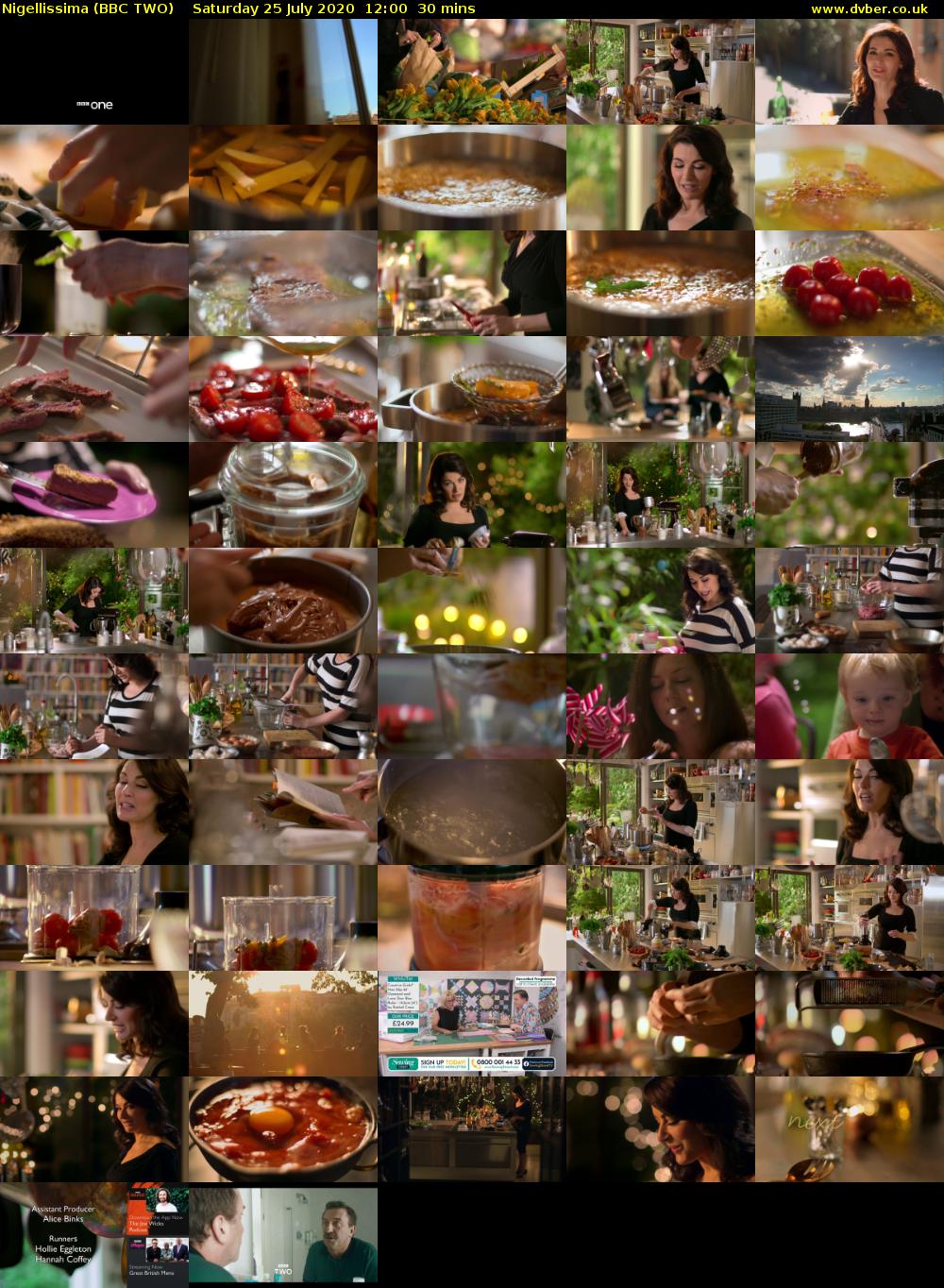 Nigellissima (BBC TWO) Saturday 25 July 2020 12:00 - 12:30