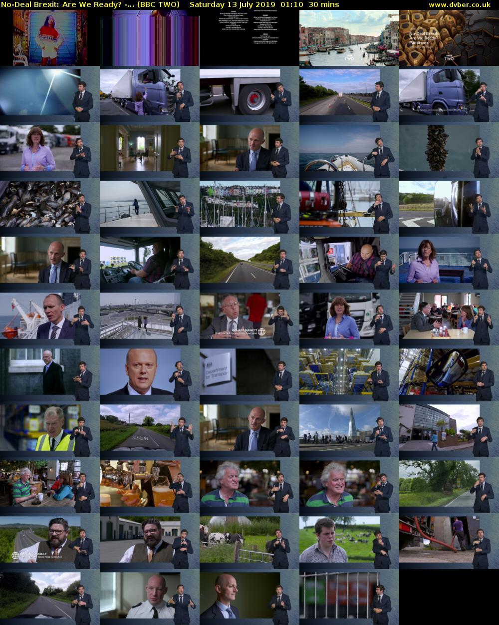 No-Deal Brexit: Are We Ready? -... (BBC TWO) Saturday 13 July 2019 01:10 - 01:40