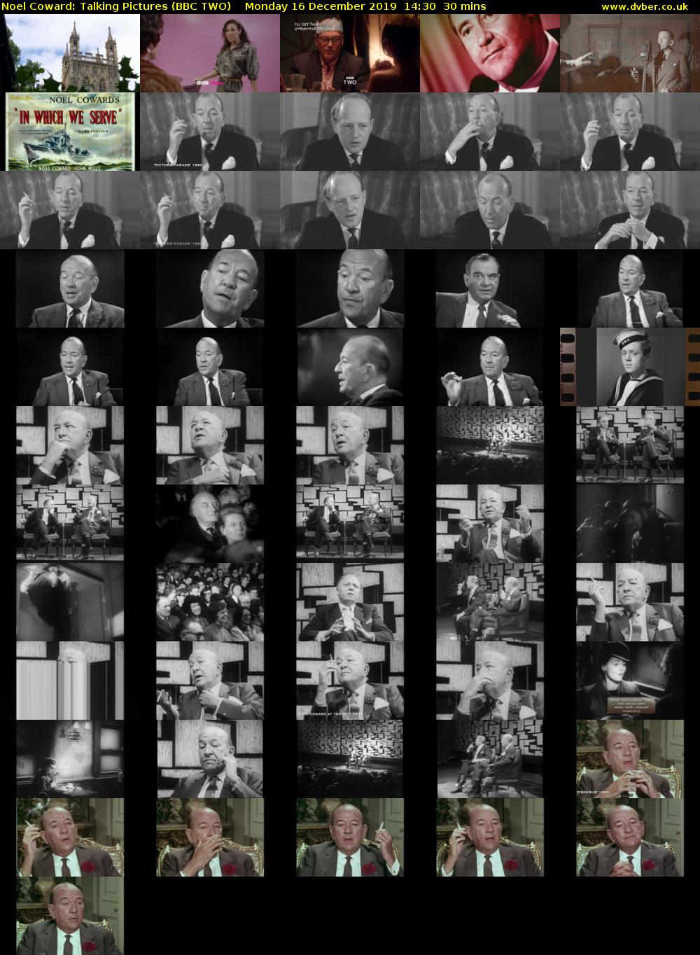 Noel Coward: Talking Pictures (BBC TWO) Monday 16 December 2019 14:30 - 15:00