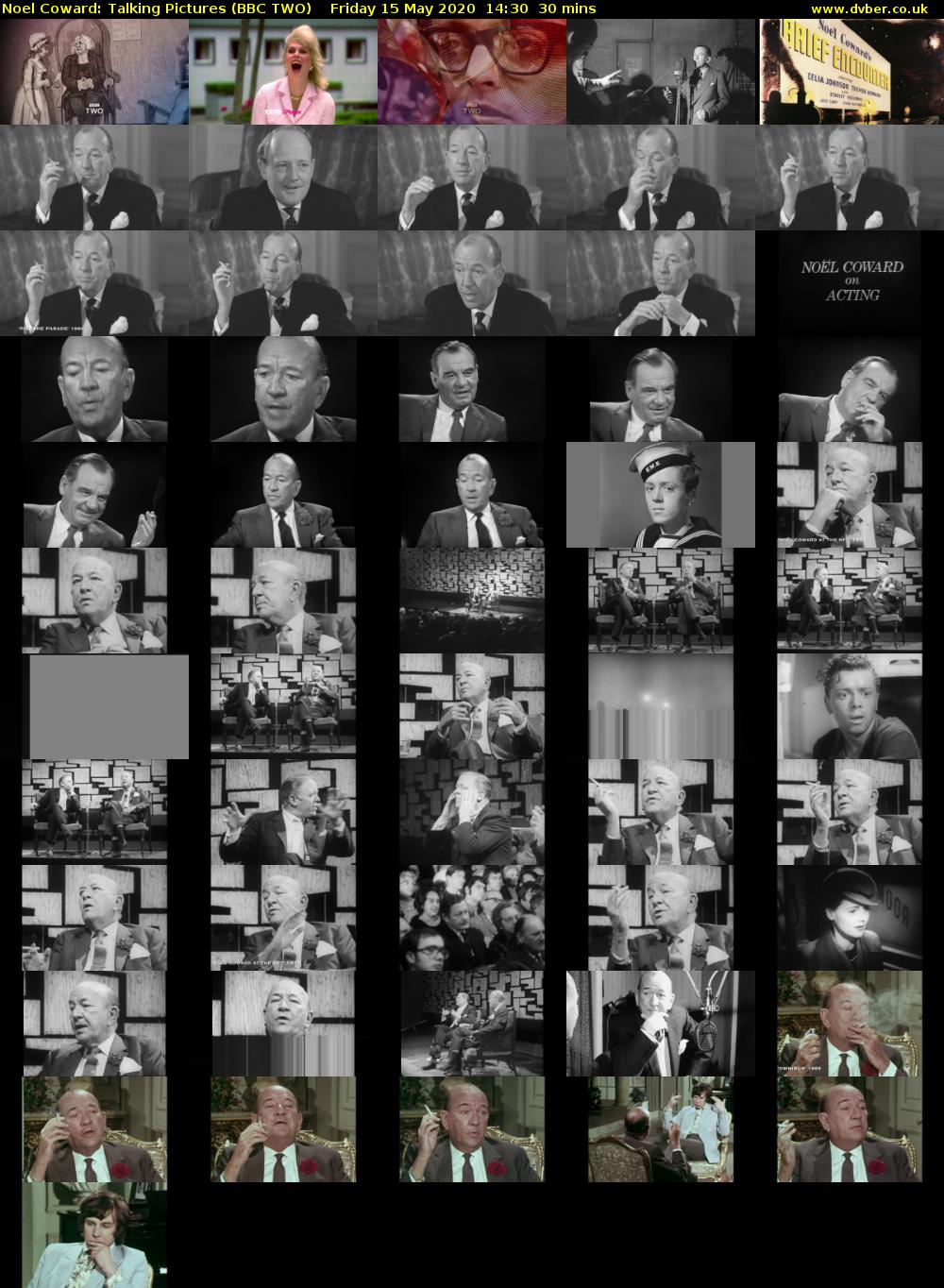 Noel Coward: Talking Pictures (BBC TWO) Friday 15 May 2020 14:30 - 15:00