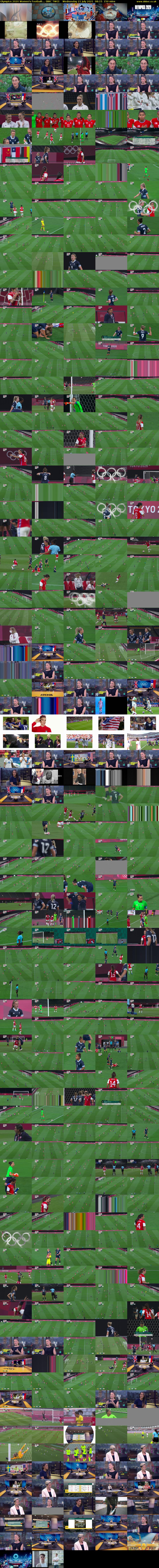 Olympics 2020 Women's Football:... (BBC TWO) Wednesday 21 July 2021 08:15 - 10:45