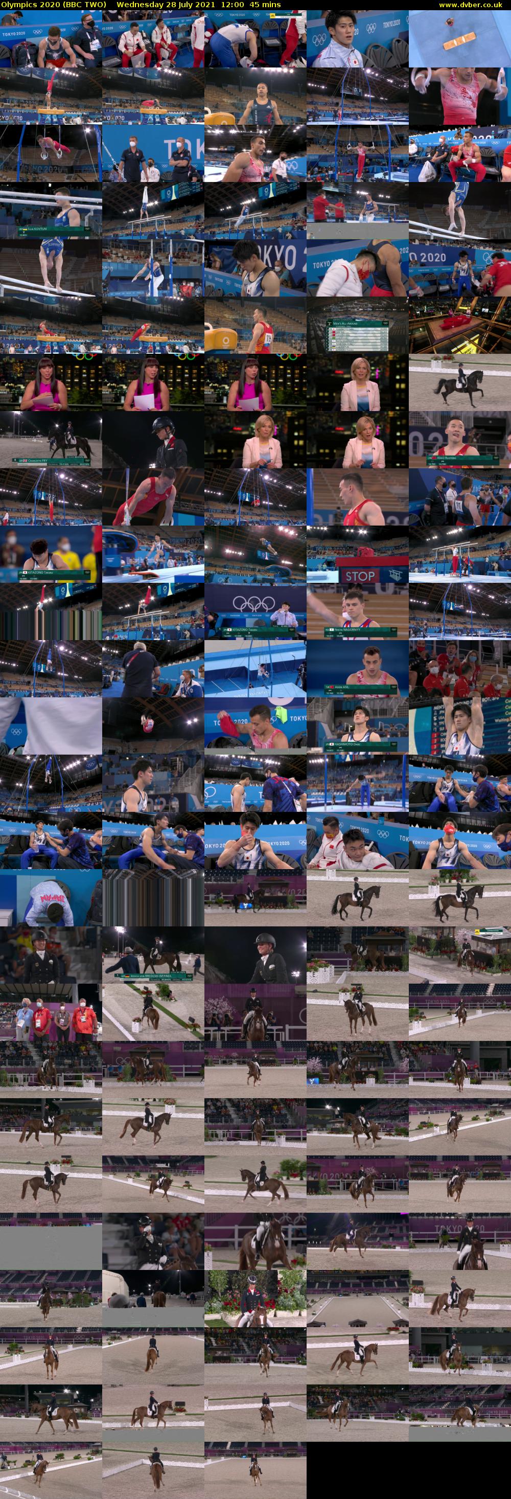Olympics 2020 (BBC TWO) Wednesday 28 July 2021 12:00 - 12:45