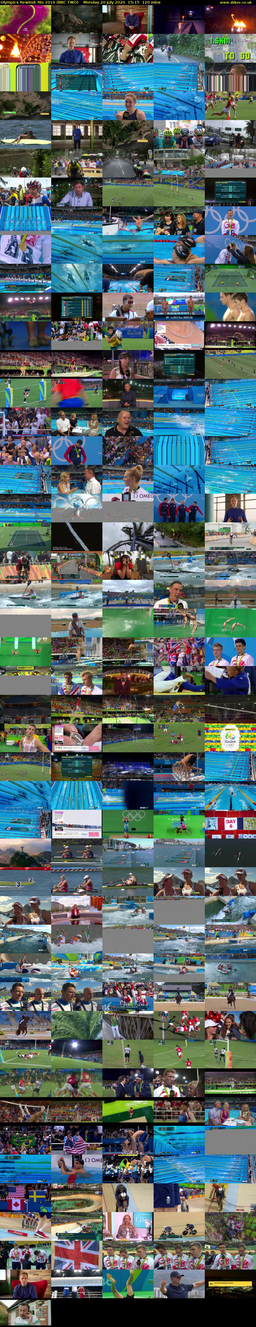 Olympics Rewind: Rio 2016 (BBC TWO) Monday 20 July 2020 15:15 - 17:15