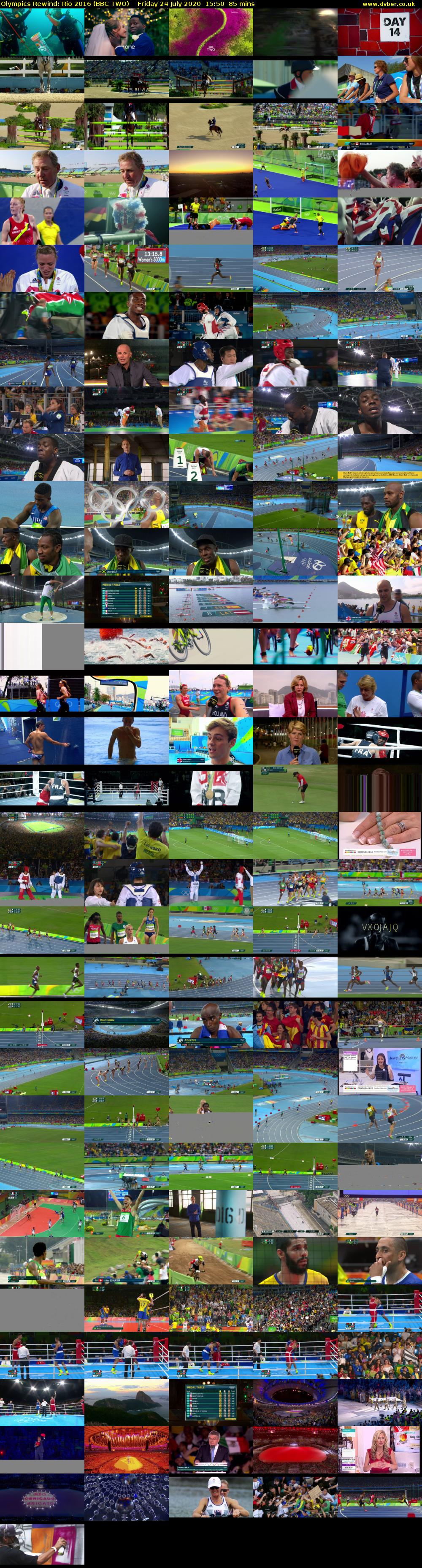 Olympics Rewind: Rio 2016 (BBC TWO) Friday 24 July 2020 15:50 - 17:15