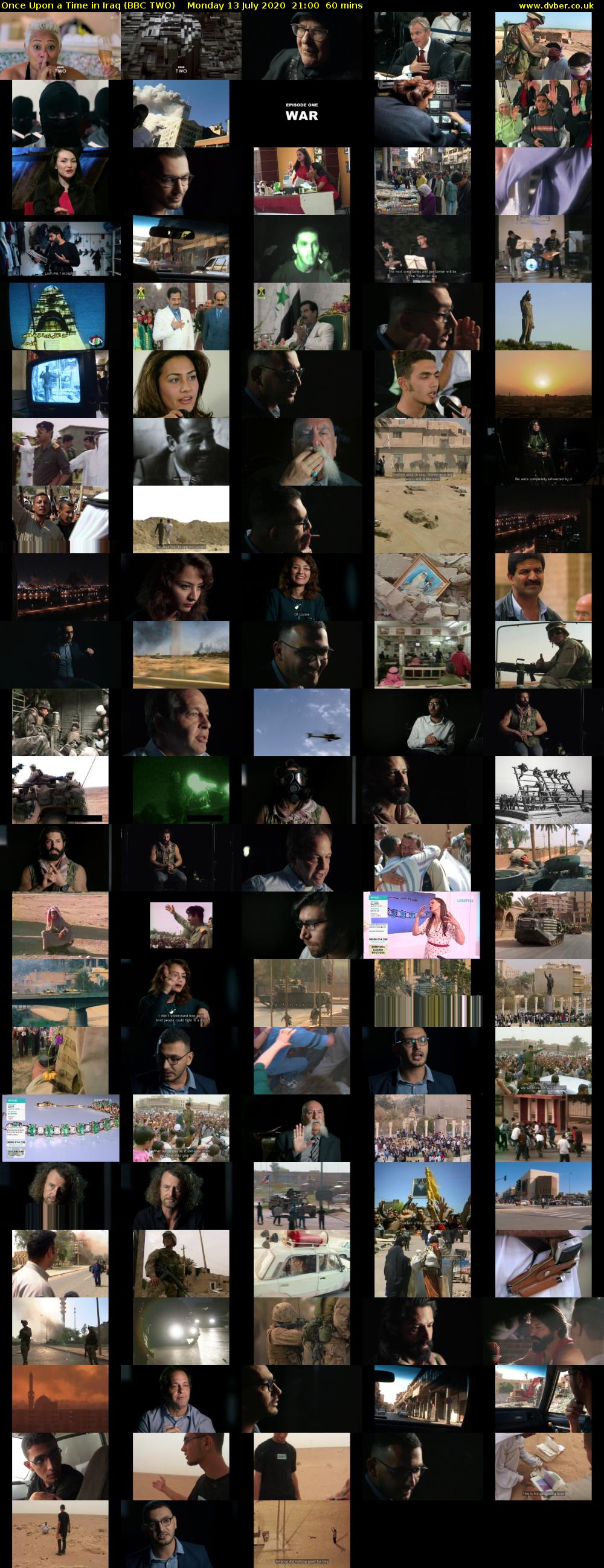 Once Upon a Time in Iraq (BBC TWO) Monday 13 July 2020 21:00 - 22:00