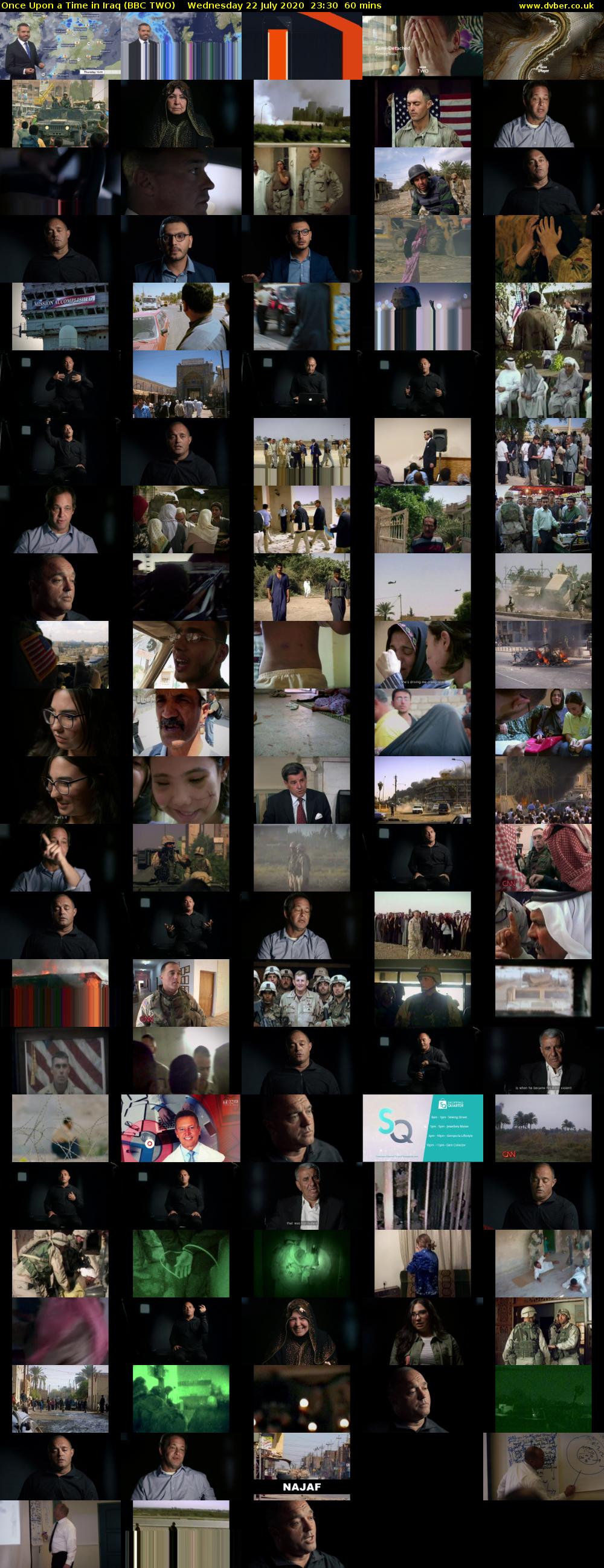 Once Upon a Time in Iraq (BBC TWO) Wednesday 22 July 2020 23:30 - 00:30