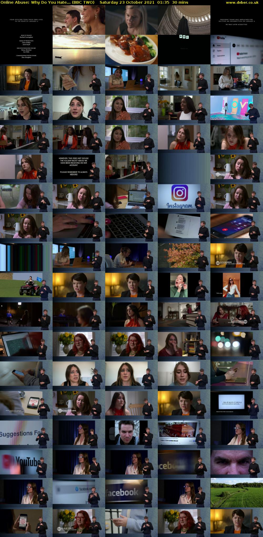 Online Abuse: Why Do You Hate... (BBC TWO) Saturday 23 October 2021 01:35 - 02:05