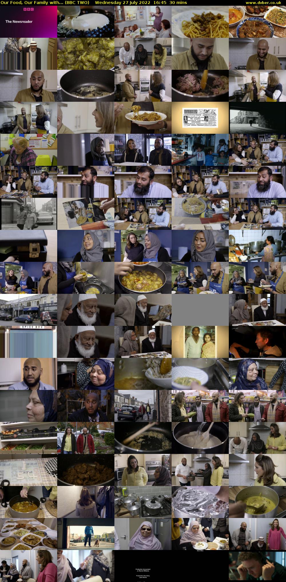 Our Food, Our Family with... (BBC TWO) Wednesday 27 July 2022 16:45 - 17:15