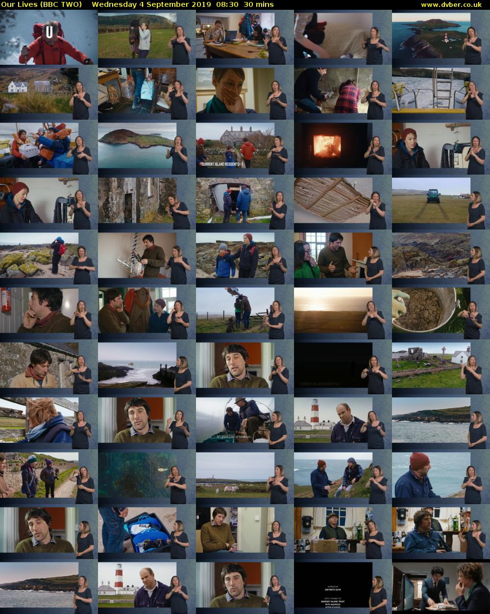 Our Lives (BBC TWO) Wednesday 4 September 2019 08:30 - 09:00