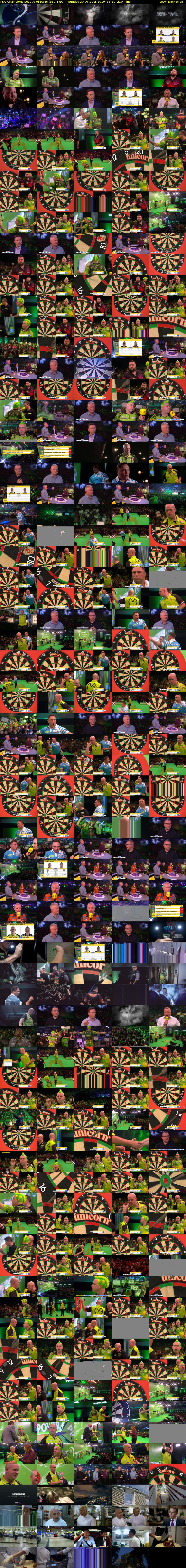 PDC Champions League of Darts (BBC TWO) Sunday 20 October 2019 18:30 - 22:00