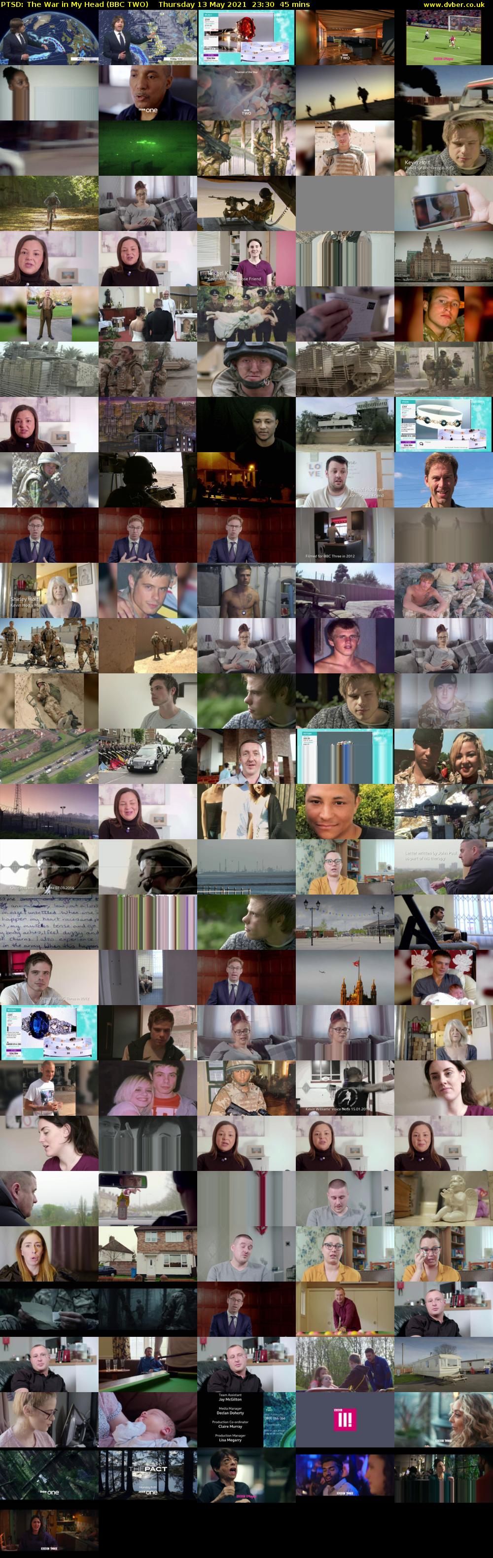 PTSD: The War in My Head (BBC TWO) Thursday 13 May 2021 23:30 - 00:15