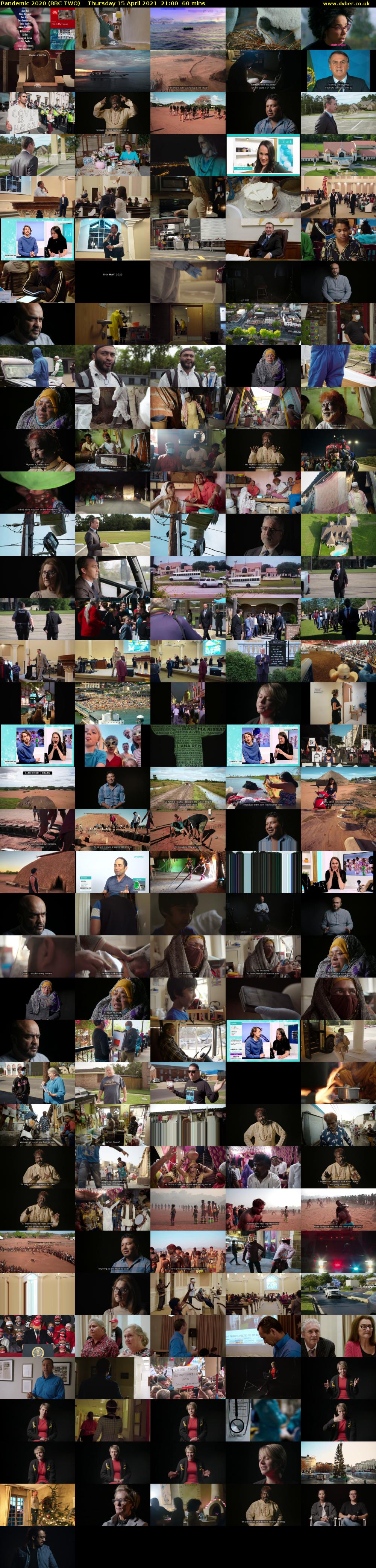 Pandemic 2020 (BBC TWO) Thursday 15 April 2021 21:00 - 22:00