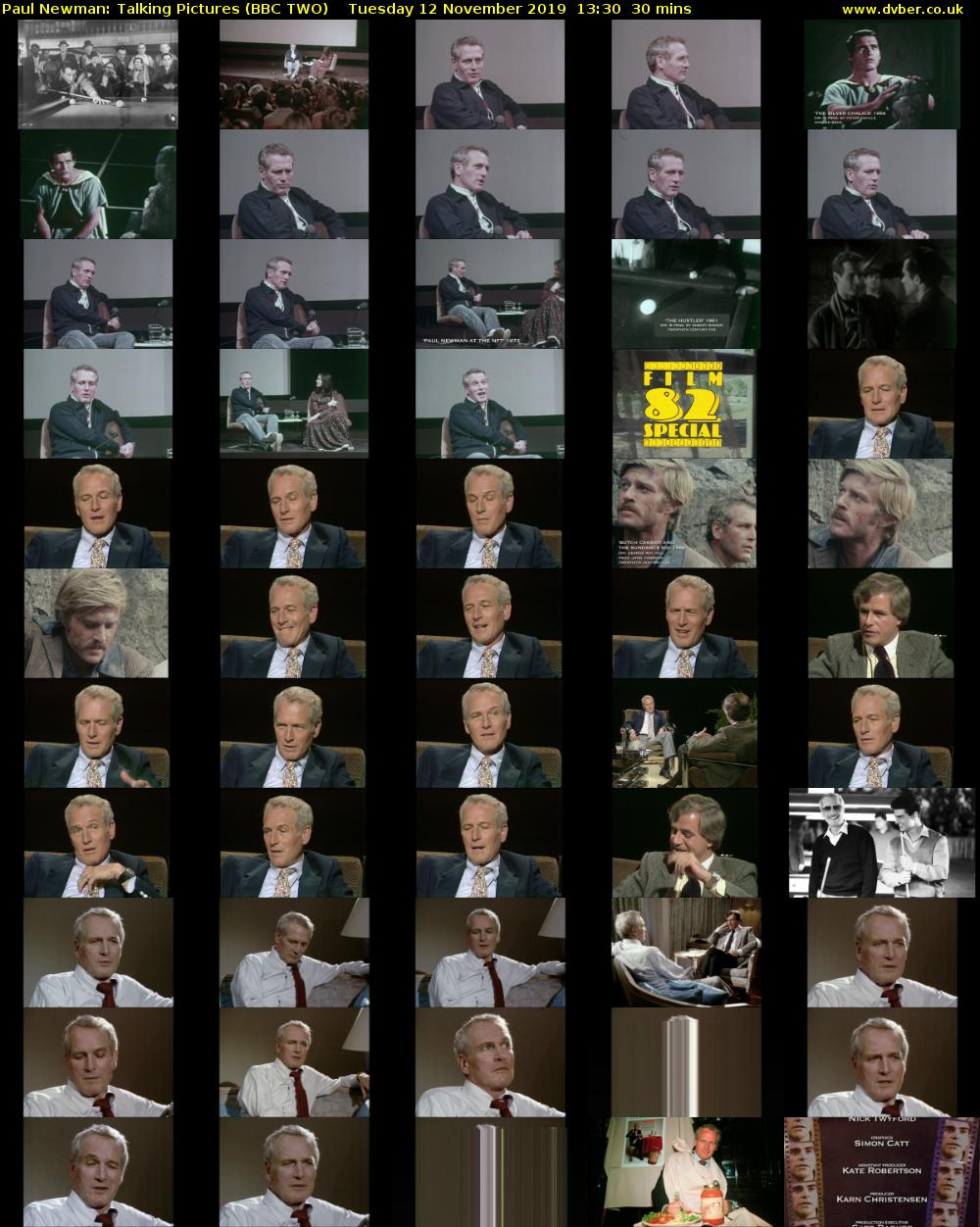 Paul Newman: Talking Pictures (BBC TWO) Tuesday 12 November 2019 13:30 - 14:00