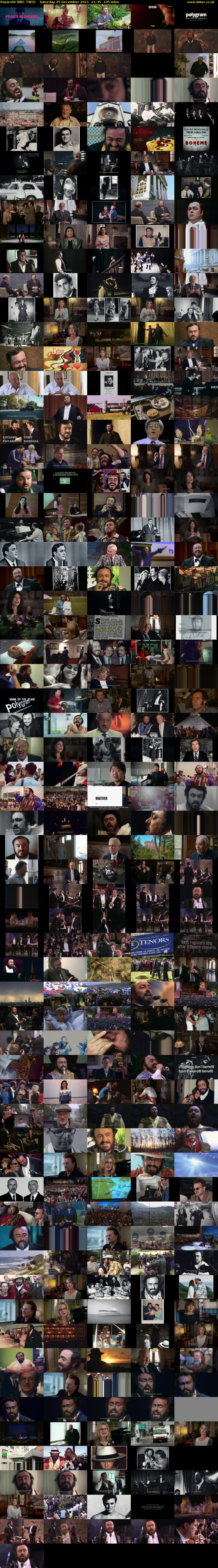 Pavarotti (BBC TWO) Saturday 25 December 2021 21:35 - 23:20