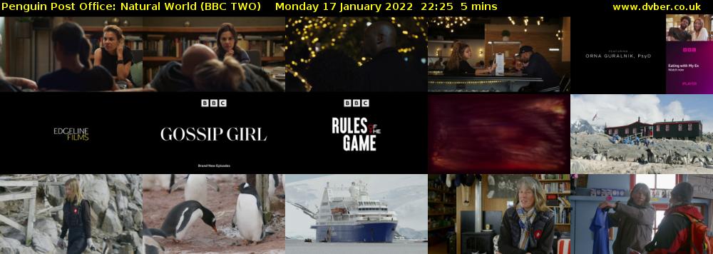 Penguin Post Office: Natural World (BBC TWO) Monday 17 January 2022 22:25 - 22:30