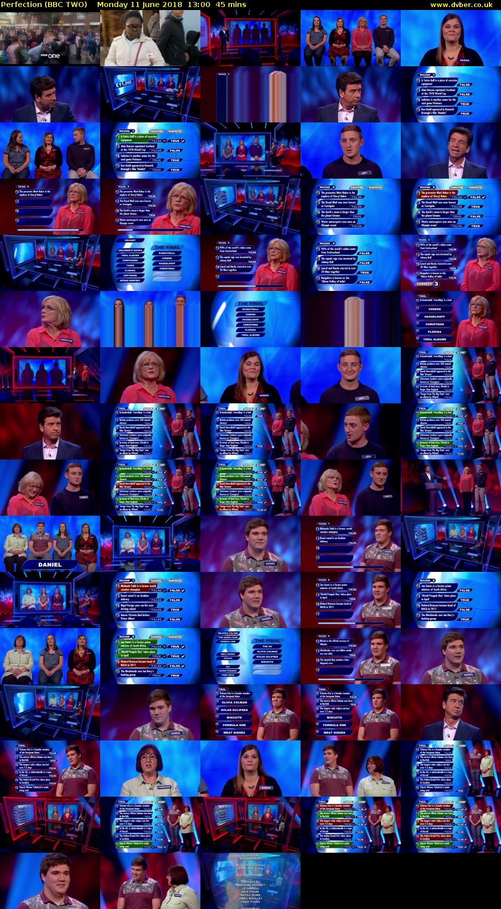 Perfection (BBC TWO) Monday 11 June 2018 13:00 - 13:45