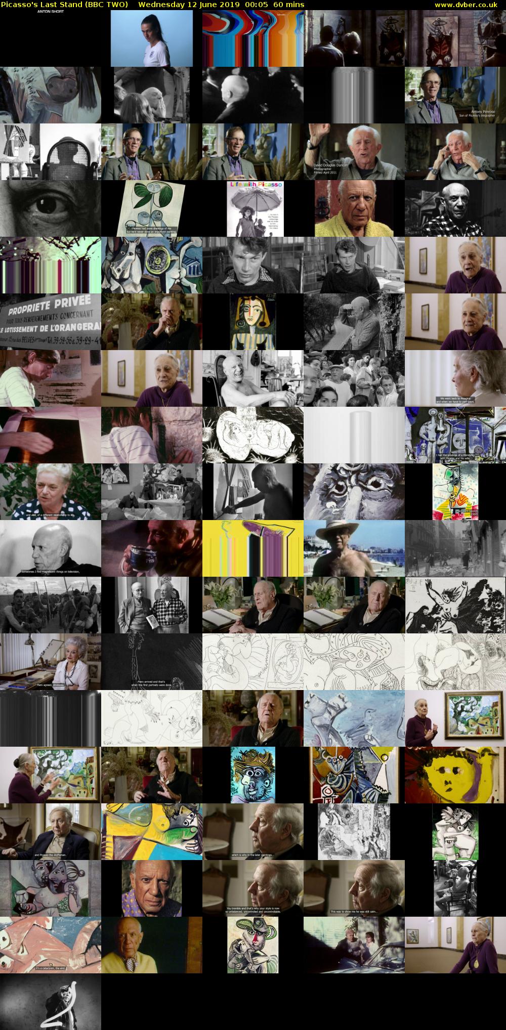 Picasso's Last Stand (BBC TWO) Wednesday 12 June 2019 00:05 - 01:05