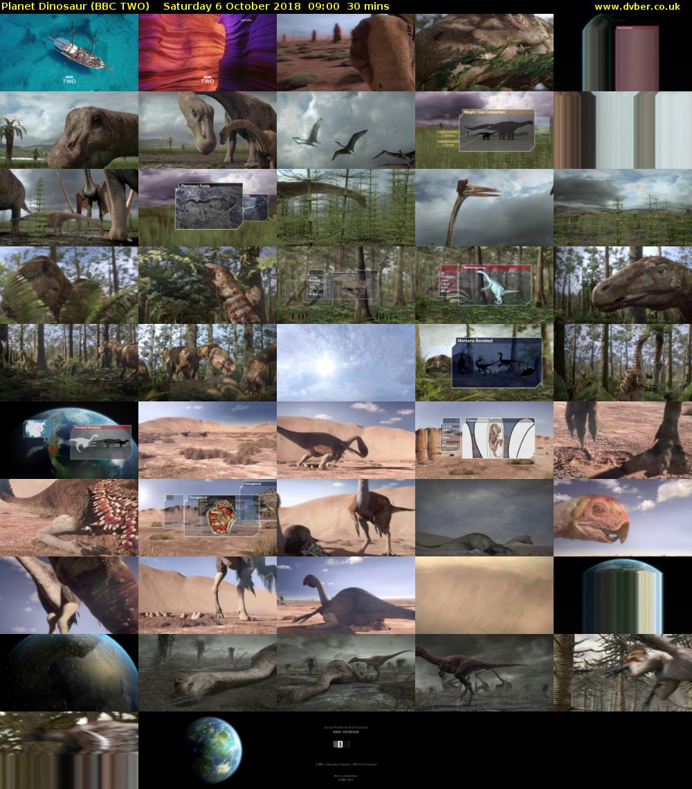 Planet Dinosaur (BBC TWO) Saturday 6 October 2018 09:00 - 09:30