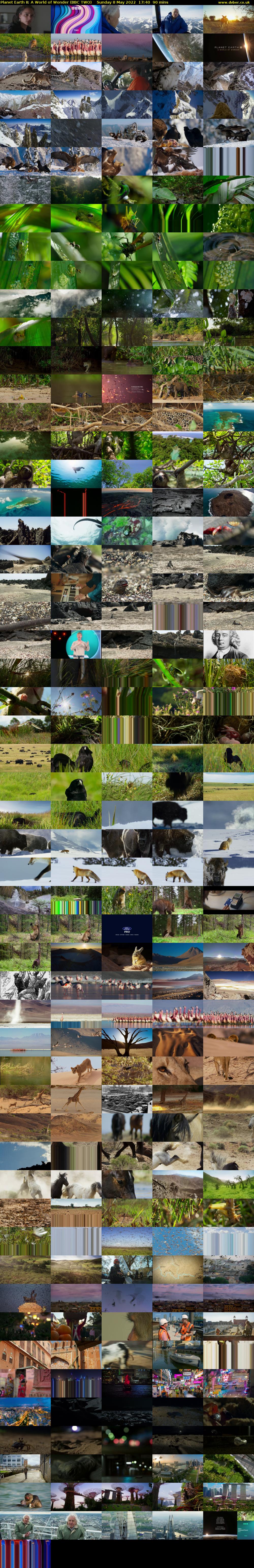 Planet Earth II: A World of Wonder (BBC TWO) Sunday 8 May 2022 17:40 - 19:10