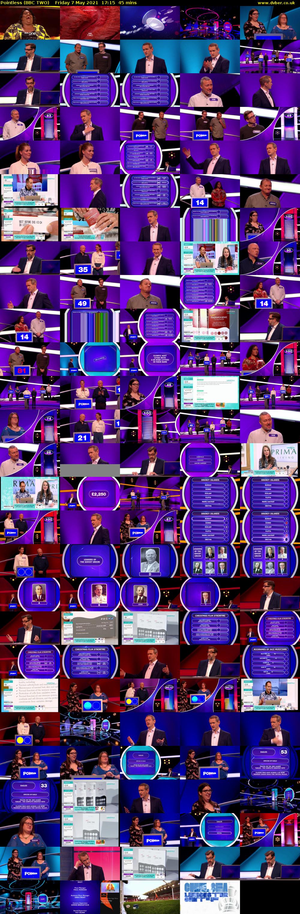Pointless (BBC TWO) Friday 7 May 2021 17:15 - 18:00