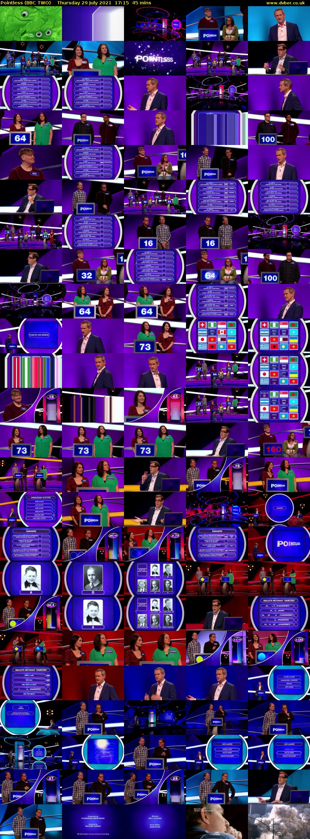 Pointless (BBC TWO) Thursday 29 July 2021 17:15 - 18:00