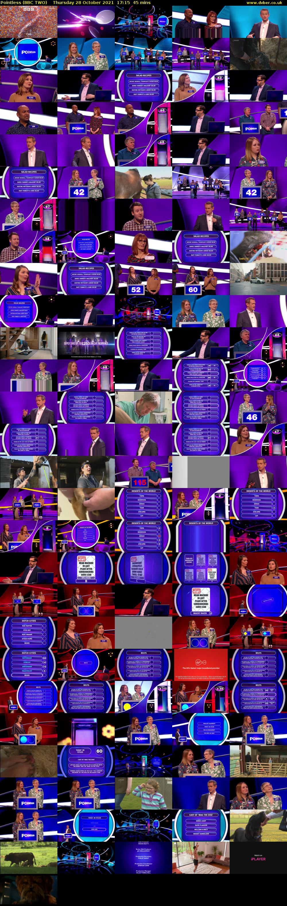 Pointless (BBC TWO) Thursday 28 October 2021 17:15 - 18:00