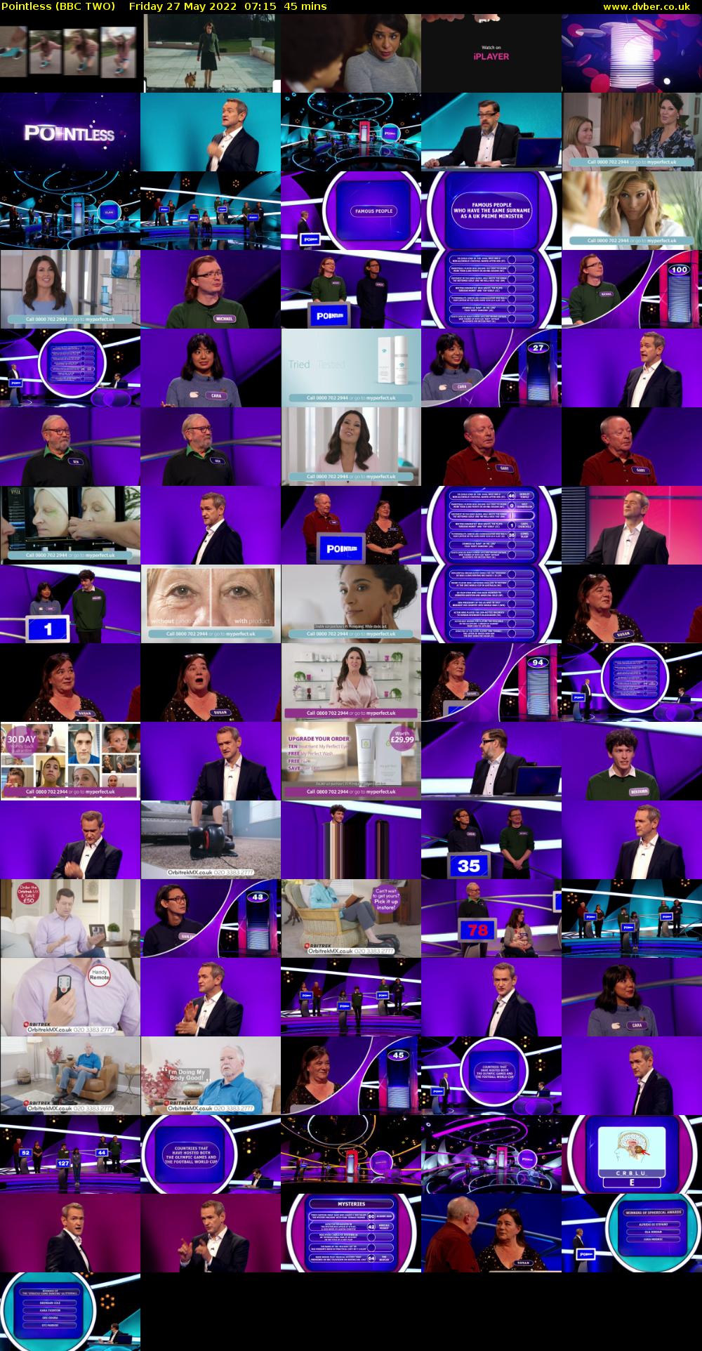 Pointless (BBC TWO) Friday 27 May 2022 07:15 - 08:00