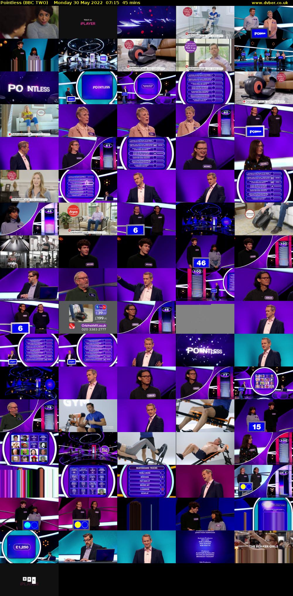 Pointless (BBC TWO) Monday 30 May 2022 07:15 - 08:00