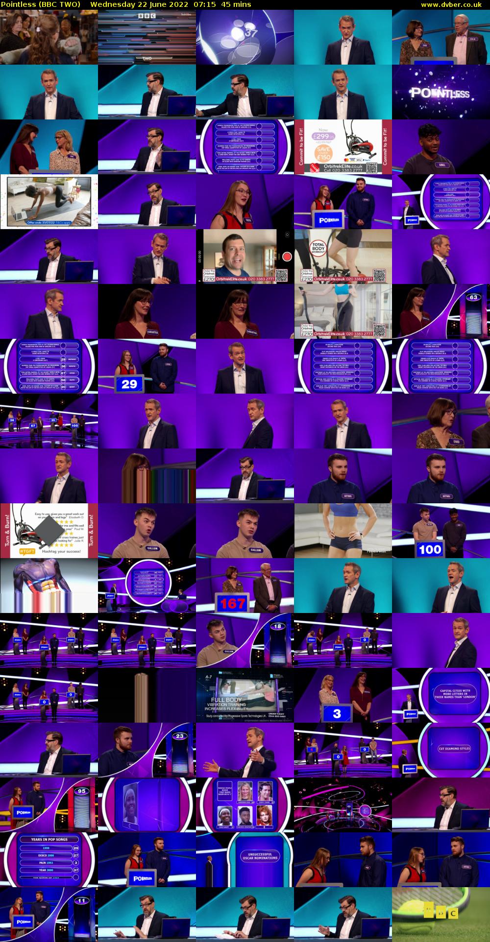Pointless (BBC TWO) Wednesday 22 June 2022 07:15 - 08:00