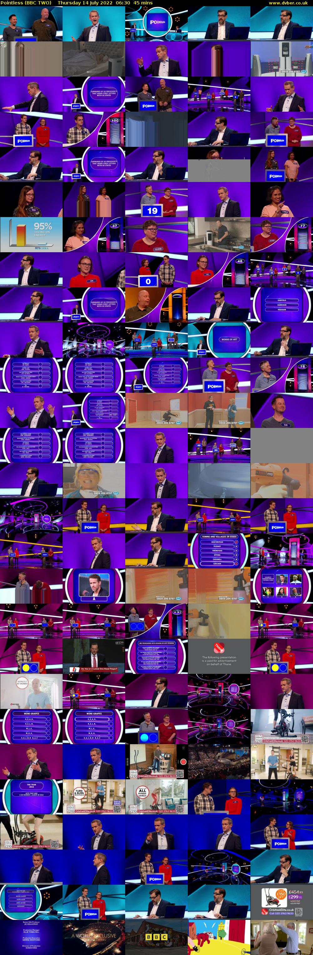 Pointless (BBC TWO) Thursday 14 July 2022 06:30 - 07:15