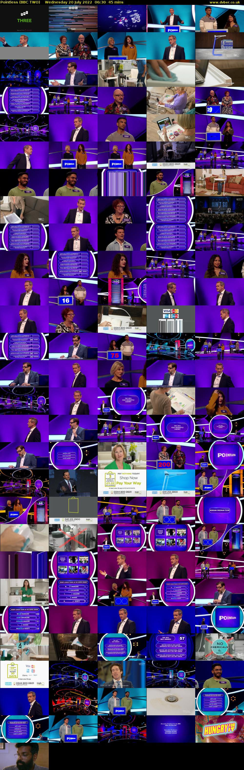Pointless (BBC TWO) Wednesday 20 July 2022 06:30 - 07:15