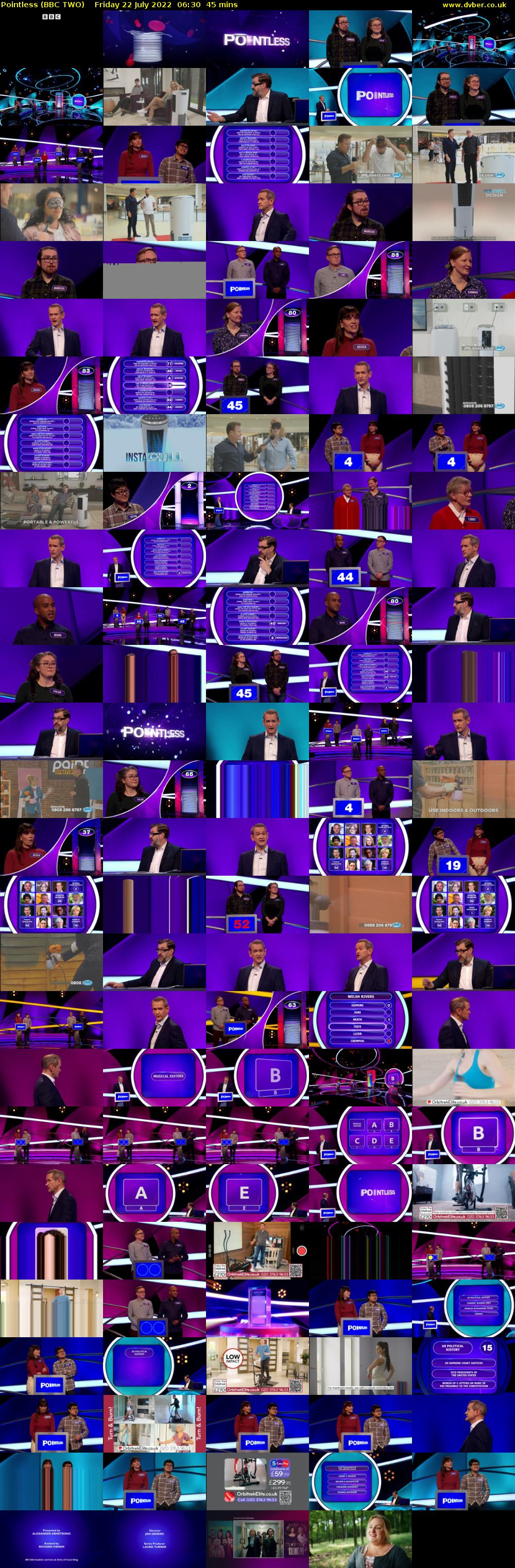 Pointless (BBC TWO) Friday 22 July 2022 06:30 - 07:15