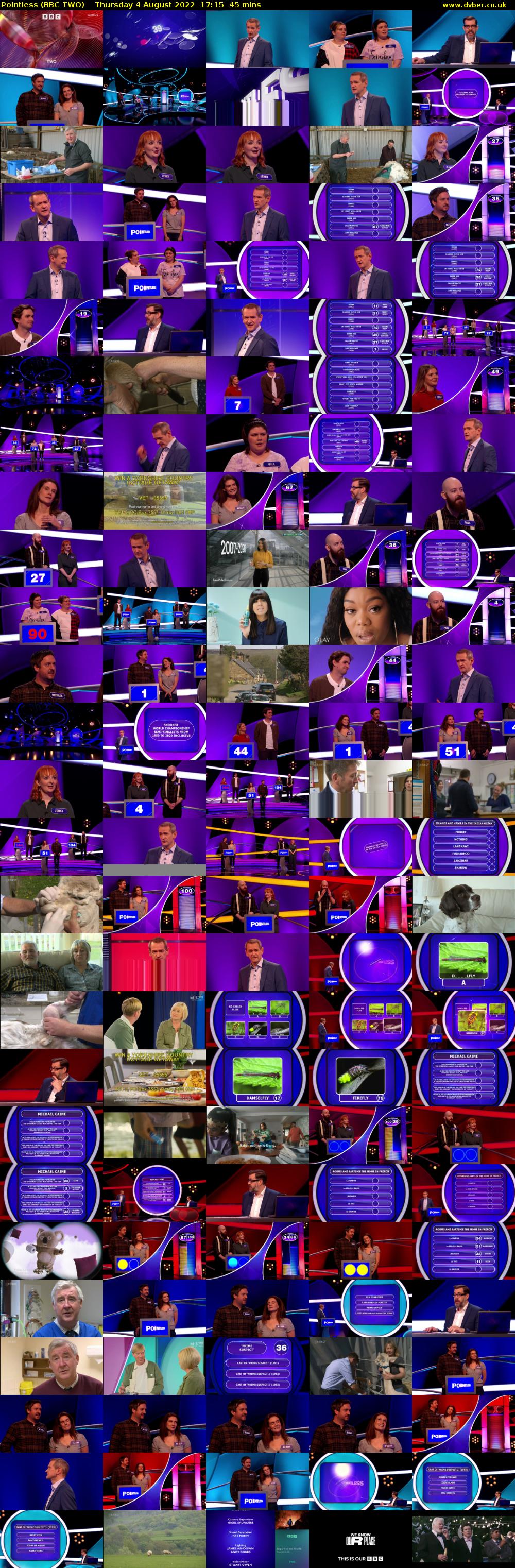 Pointless (BBC TWO) Thursday 4 August 2022 17:15 - 18:00