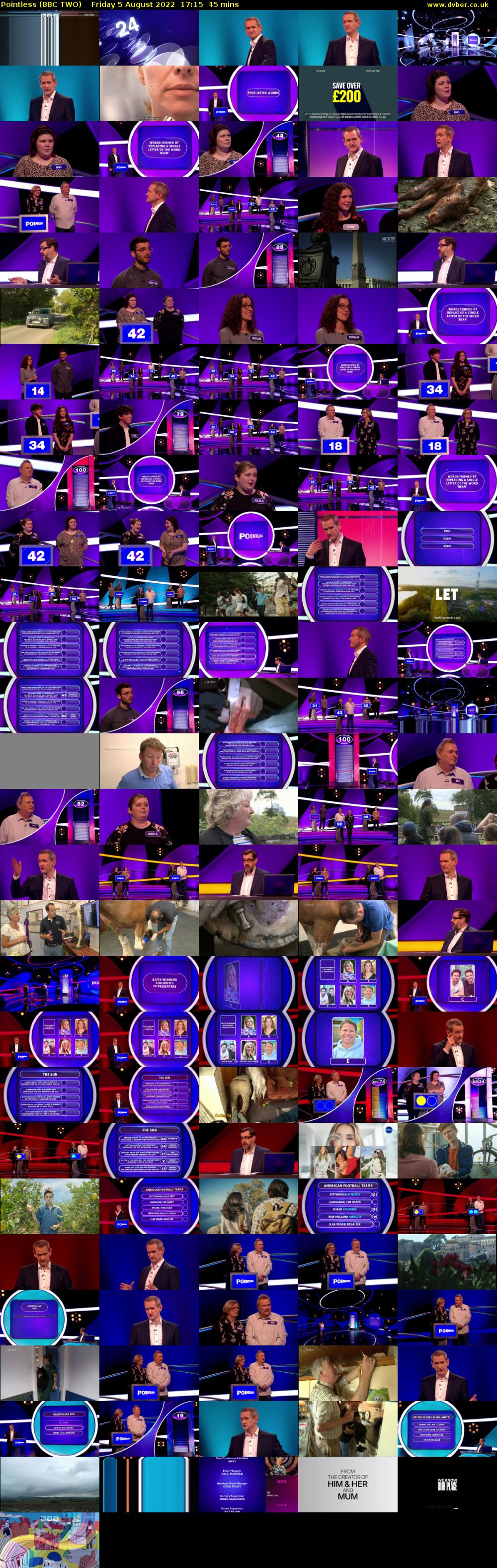 Pointless (BBC TWO) Friday 5 August 2022 17:15 - 18:00