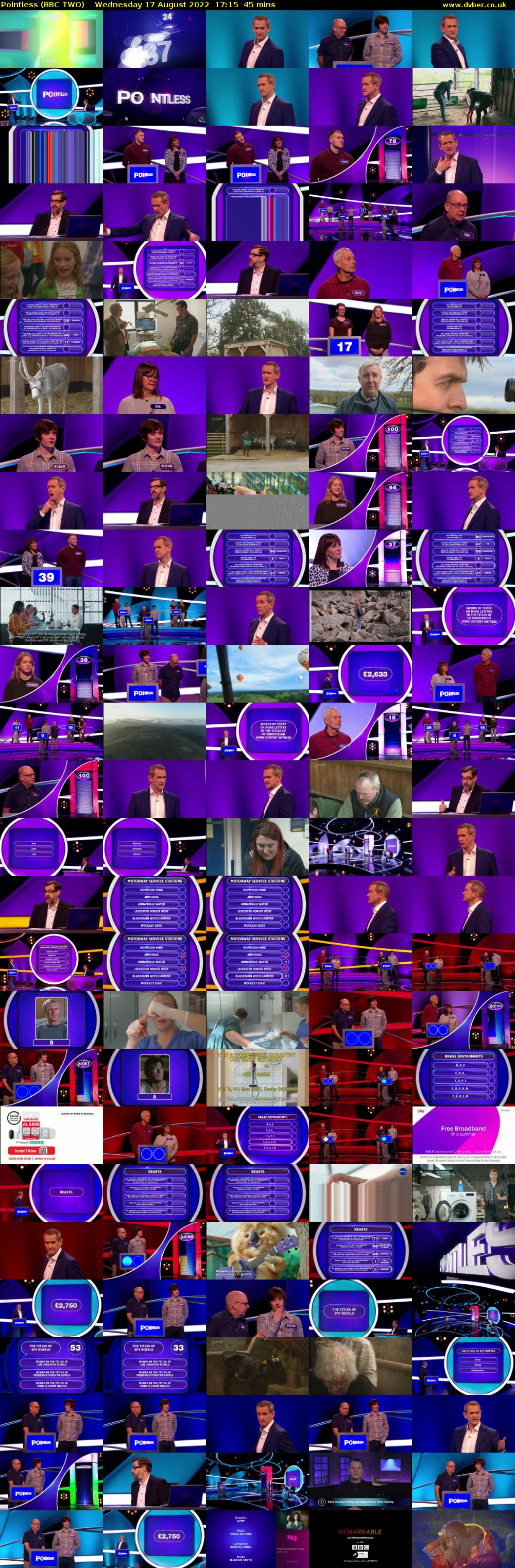 Pointless (BBC TWO) Wednesday 17 August 2022 17:15 - 18:00